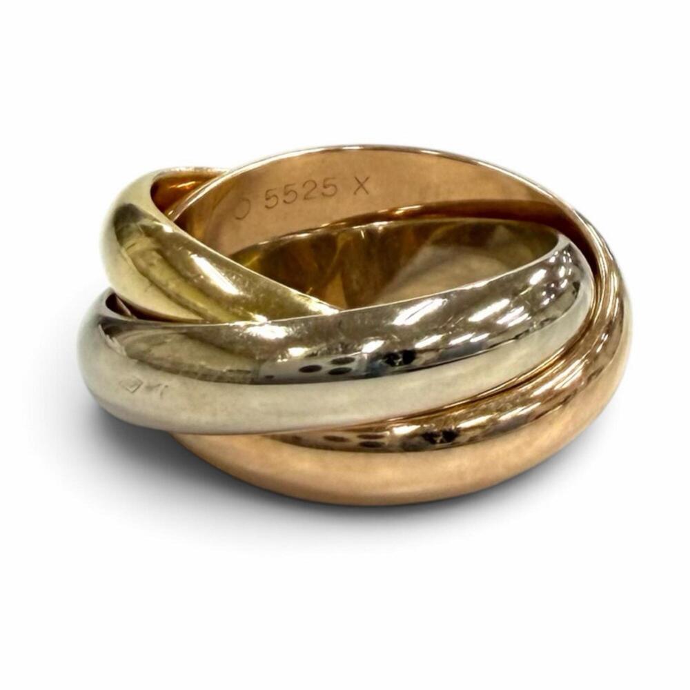 Cartier Trinity Ring Classic Model 750 (PG YG WG) Accessory Pink Gold Yellow ...